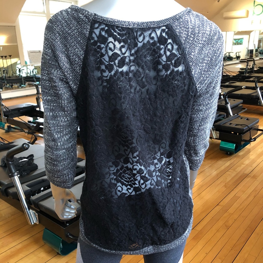 Express Lace Back Sweater